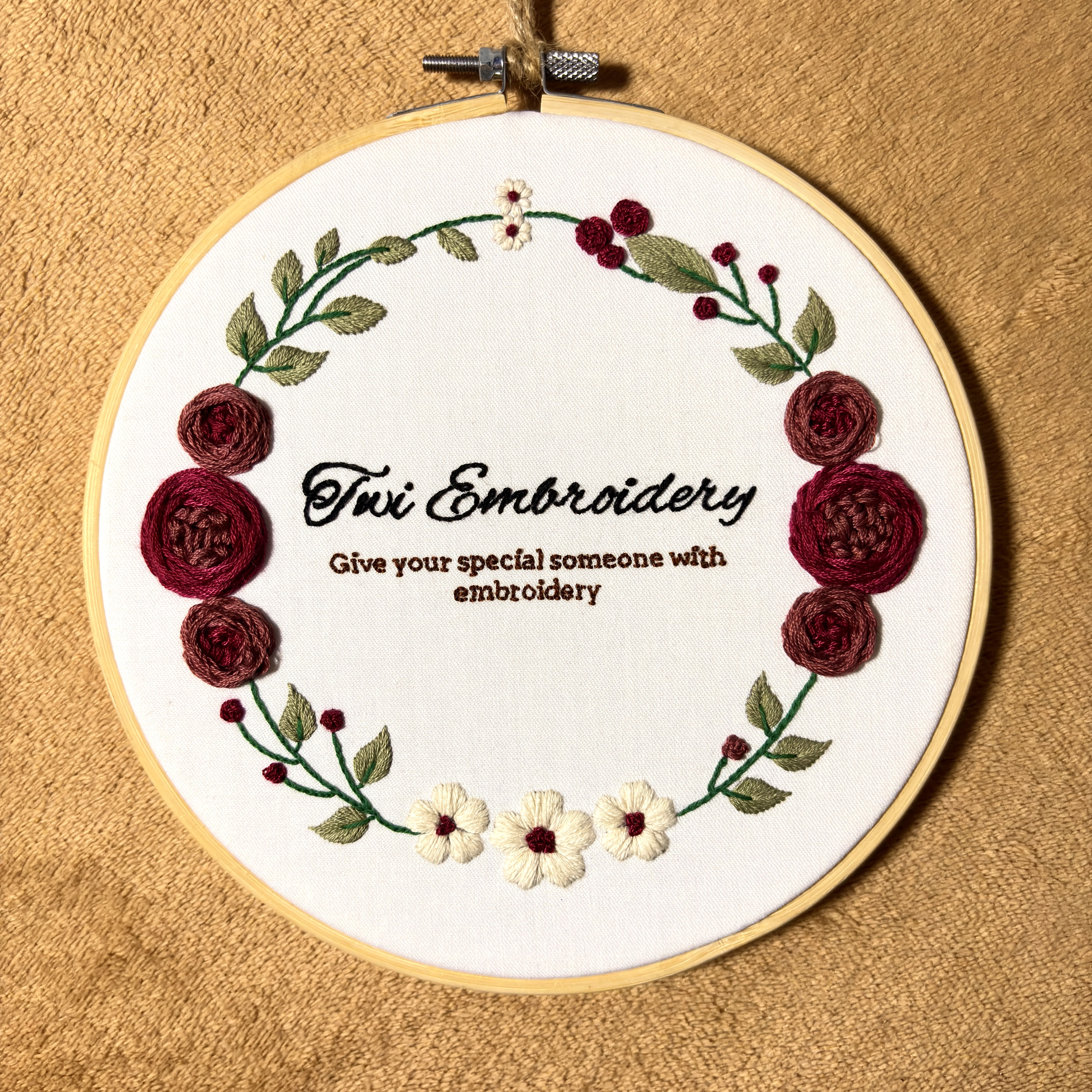 Embroidery showcase